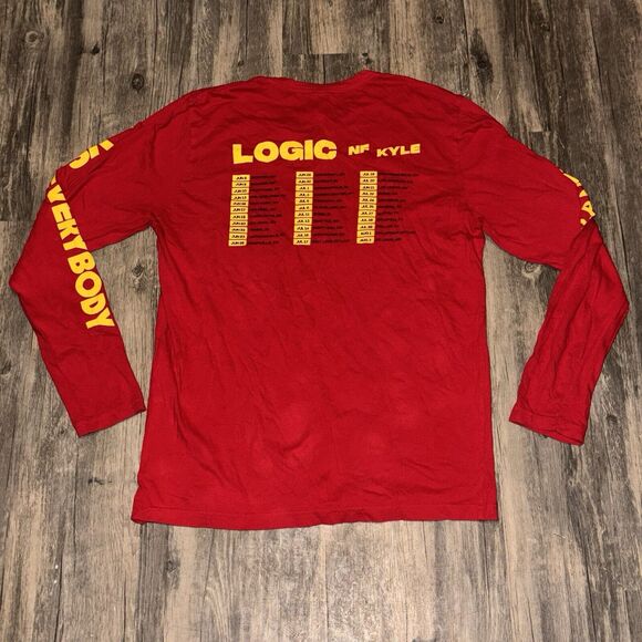 Logic Tour Shirt Bobby Tarantino Vs. Everybody 2018 Tee Long Sleeve Adult Medium - Picture 5 of 6